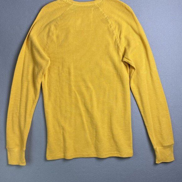 Urban Pipeline‎ Crewneck Shirt Mens Medium Yellow / Gold Raglan Cotton Pullover - Picture 7 of 8
